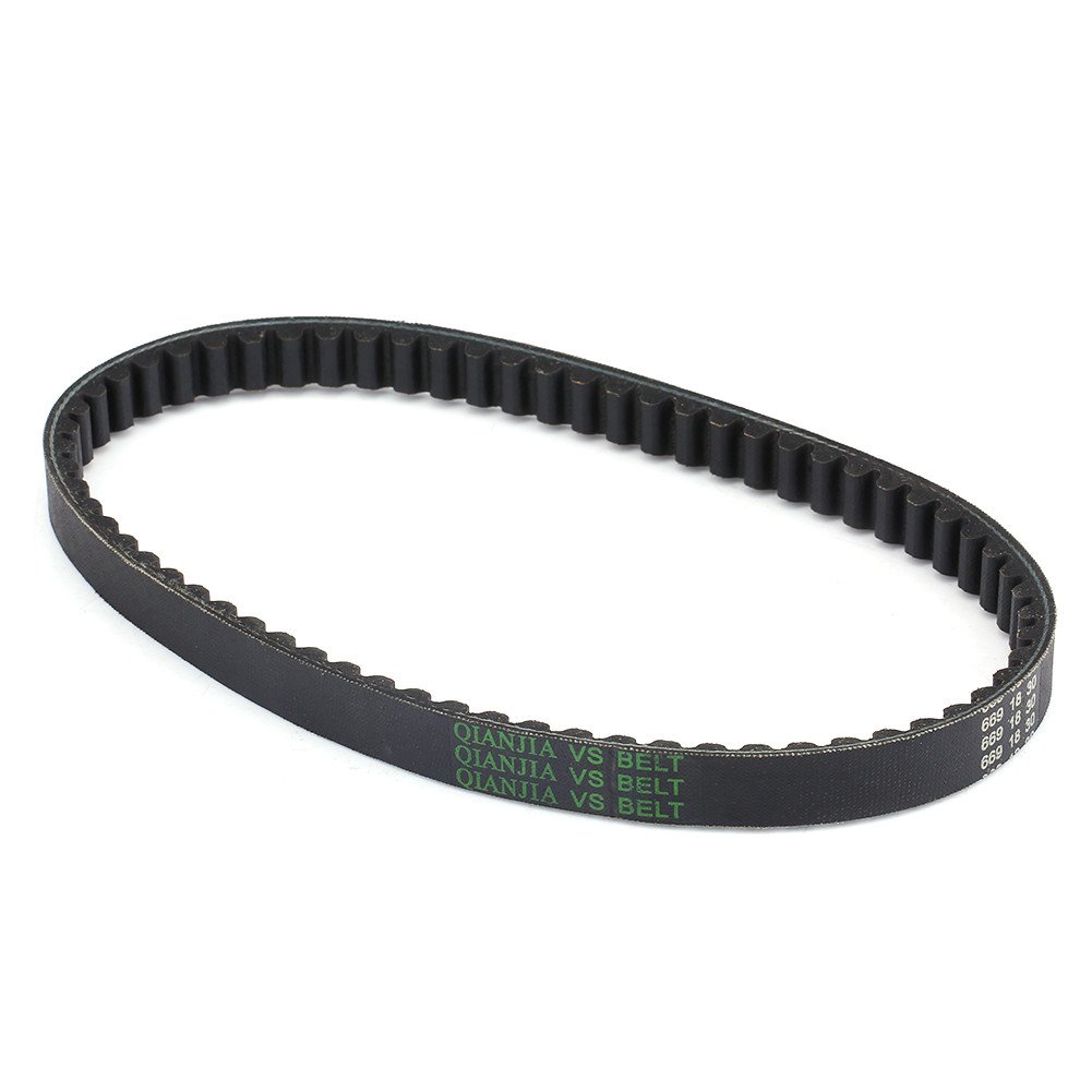Rubber Drive Belt, Black Rubber Drive Belt V-Belt Replacement for GY6 139QMB Scooter 669-18-30