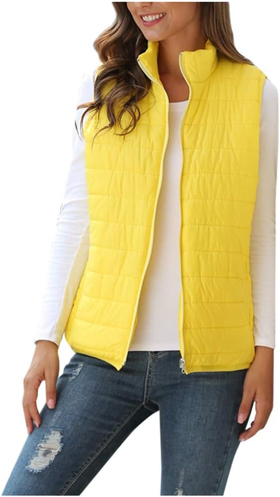 Buy Sunmoot Lightweight Down Vest for Women's Winter Slim Sleeveless