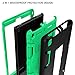 TIANLI for All-New Amazon Kindle Fire HD 8 Tablet Case (7th Generation,2017 Release) - Sturdy Kickstand and Shockproof Protection and Heavy Duty for Kids,Black Green