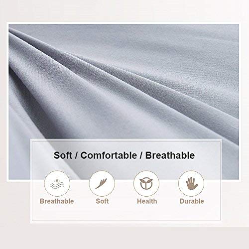 HM&DX Thick Tatami Floor Mattress,Quilted Hypoallergenic Folding Futon Mattress Fitted Mattress pad Dorm Bedroom-Grey Twin-XL 39x79in - Thumbnail 2