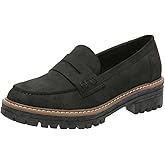 Womens Loafers Shoes Platform Chunky Penny Loafer Lug Sole Comfortable Slip On Work Office Business Casual Dress Shoes, US Size 5-11.5