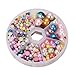 PH PandaHall 690pcs Pearls for Nails Flat Back Pearl Cabochon Mixed Color Pearls for Craft Cup Scrapbooking Embellishment Shoes Wedding Dress DIY Phone Nail Making (4/5/6/8/ 10/ 12mm)