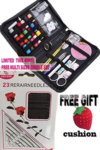Mini Sewing Kit ,The Basic Sewing kit Includes Thread Needles and Accessories Perfect for Beginners Kids Adults Students Travel Home and Emergency Repair Use. (Black)
