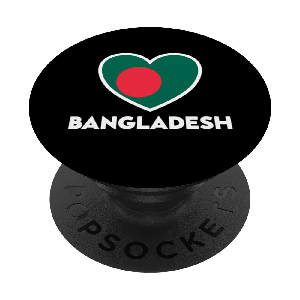 Bangladesh Flag Heart PopSockets Swappable PopGrip