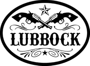 Amazon Com Flag It Lubbock Texas Oval Decal For Auto Truck Or