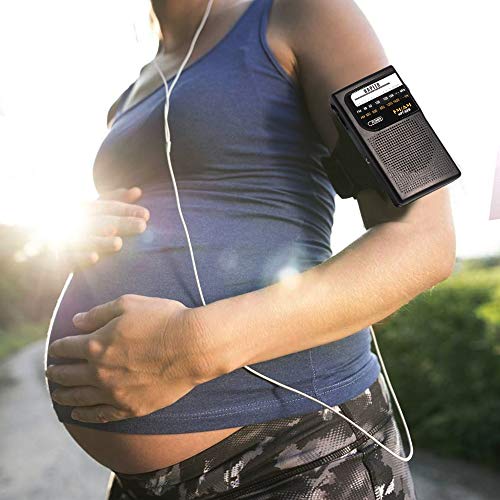 Portable Pocket Transistor Radio Battery Operated AM/FM Radio - Best Reception, Longest Lasting, Built-in Speaker and 3.5mm Headphone Jack for Walking Hiking Camping (Black) - Thumbnail 6