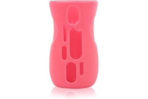 Olababy Silicone Sleeve for Avent Natural Glass Baby Bottles (8 oz, Pink)