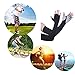 EXski UV Protection Arm Sleeves - Cooling Sun Protection for Cycling Driving Running Golfing Outdoor Black