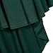AMZ PLUS Women Plus Size High Low Dress Loose Swing Flare Dress Pleated Round Neck Casual Midi Dresses with Pockets 3/4 Green B 3XL