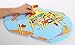 WISDOMTOY Wooden World Map Flag Matching Puzzle Geography Educational Toy Gift for Kids