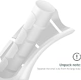 shinfly Cable Tidy Sleeve 3m Wire Organizer 16/22mm with Clip White view 5