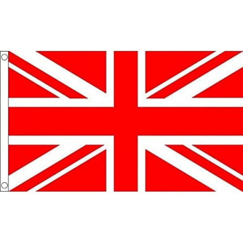 AZ FLAG - Union Jack Red Flag - 3x5 Ft - 100D Polyester United Kindgom Banner with Two Metal Grommets - Fade Resistant - Vivid Colors - 3' x 5' Feet - 150x90 Cm