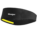 Sweatband, Tomight Moisture Wicking Headband Wrap with Pullover Design Both for Men and Women (Black)