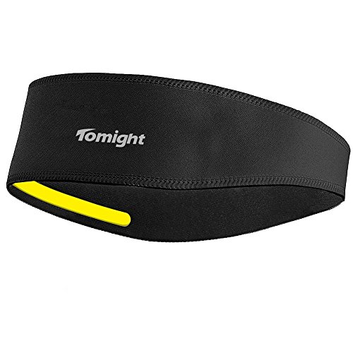Sweatband, Tomight Moisture Wicking Headband Wrap with Pullover Design Both for Men and Women (Black)