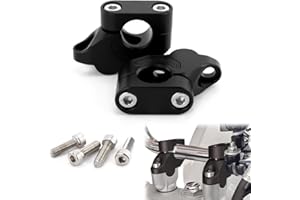 Mantt 7/8" 22.2mm Handlebar Risers Motorcycle ATV Dirt Bike Motocross With Clamps Fit for CRF250L Grom MSX125 TW200 KLR650 Z1