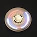 Fidget Spinner Toy, Hand Tri Finger Spinner Metal Stainless Steel Bearing Spinner,for ADD, ADHD, Anxiety,and EDC LED Figit Spinner (Gold)