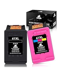 IKONG - Cartucho de tinta remanufacturado de repuesto para HP 61 61 XL (negro y tri-color), compatible con HP Envy 4500 5530 5534 5535, DESKJET 1000 1010 1512 3050 3000, OFFICEJET 4630 2620 4632