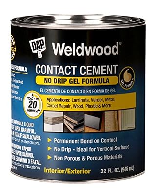 DAP 7079825312 Gel Original Contact Cement Qt Raw Building Material, TAN