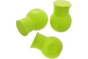 Gatuida 3pcs Silicone Chocolate Melting Pots Set with Lid, Microwave Safe Butter and Cheese Melter for DIY
