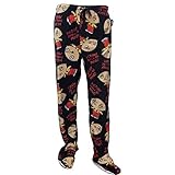 Family Guy Stewie Micro Fiber Plush Fleece Footed Sleep Lounge Pants Pajama Bottoms