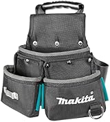 Makita E-15207 3 Pocket Fixing Pouch 1680 Denier Polyester Leather Holders view 3