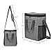 6 Bottle Wine Gift carrier, Insulated Leakproof Padded Wine Cooler Carrying Tote Bag for Travel, Camping and Picnic, Perfect Wine Lover Gift, Grey
