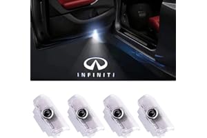 ahishfoneya Car LED Door Logo Projector Ghost Shadow Lights For Infiniti G M Q FX EX QX Series(4-Pack) (A)