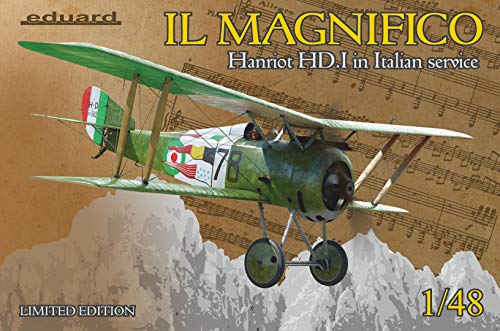 Edardo 1/48 Limited Edition Italian Air Force Henrio HD.1 Plastic Model / EDU11139 1:48 Eduard IL Magnifico Hanriot HD.I in Italian Service [Model Building KIT] - Thumbnail 3