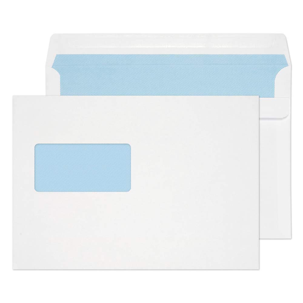 Blake Purely Everyday C5 162 x 229 mm 90 gsm Self Seal Wallet High Window Envelopes (1709) White - Pack of 500