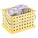 InterDesign Storage Organizer Basket, for Bathroom, Health and Beauty Products - Small, Yellow