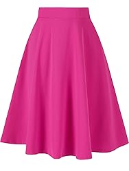 Moon Wood Women's Plus Size Midi Skirt High Elastic