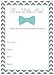 MyExpression.com LLC 24 Cnt Little Man Bow Tie Fill-in Baby Shower Invitations (Teal)