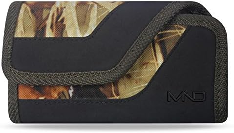 Sharp Aquos S2 Clip Holster, Horizontal Camouflage Rugged Case Pouch Holster for Sharp Aquos S2, w/ Card Holder (Fits w/ Otterbox Symmetry/ Commuter / Lifeproof Case On)