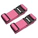 Luggage Straps Suitcase Belts for Travel Bag Accessories 2 Pack (Pink)