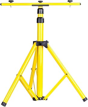yescom soporte de tripode ajustable para reflector led lampara de emergencia de trabajo para campamento