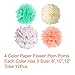 PAXCOO 35 Pcs Mint Gold Tissue Paper Pom Poms Tassel Garland for Baby Shower Party Decorations