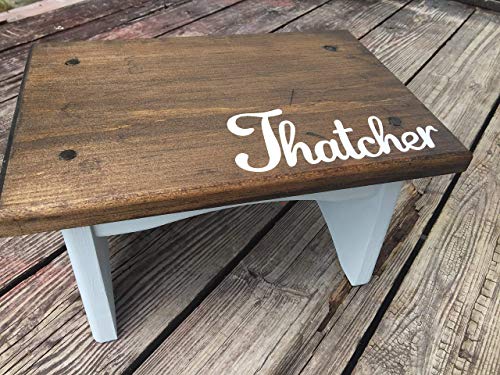 child's step stool with name