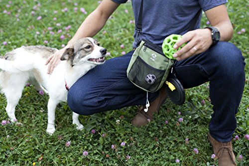 image for Nookoo XL Dog Treat Training Pouch Bag w/Collapsible Water Bowl - Buil