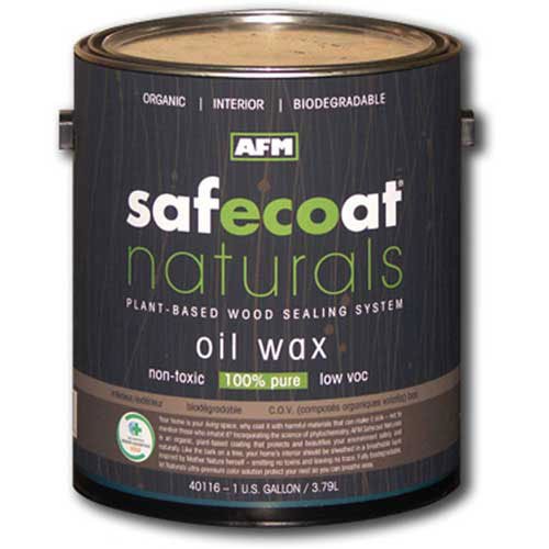 Afm Safecoat Naturals Oil Wax Finish, Clear Gallon Can 1/Case