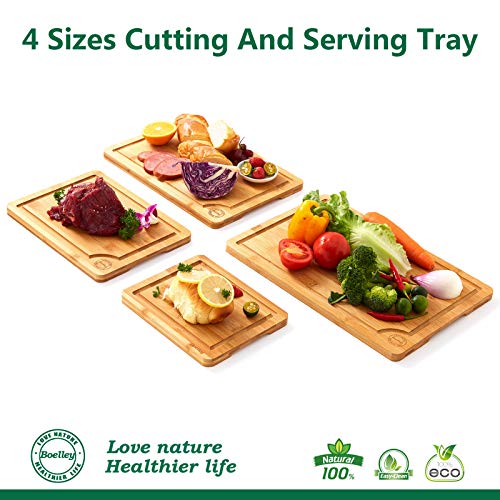 Wood Cutting Board SetWooden Cutting Boards for KitchenBamboo Cutting