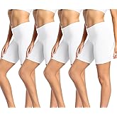 wirarpa Women's Cotton Boy Shorts Underwear Anti Chafing Soft Biker Short Plus Boy Shorts Panties 4 Pack
