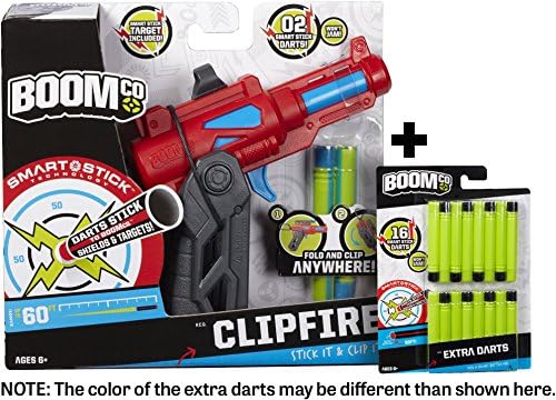 BOOMco. Clipfire Blaster + FREE 16 Extra BOOMco Darts Bundle
