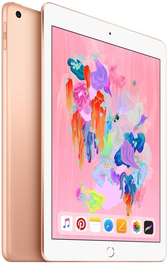 Apple iPad 9.7" 2018 128GB 4G - Gold (Renewed), 128 GB