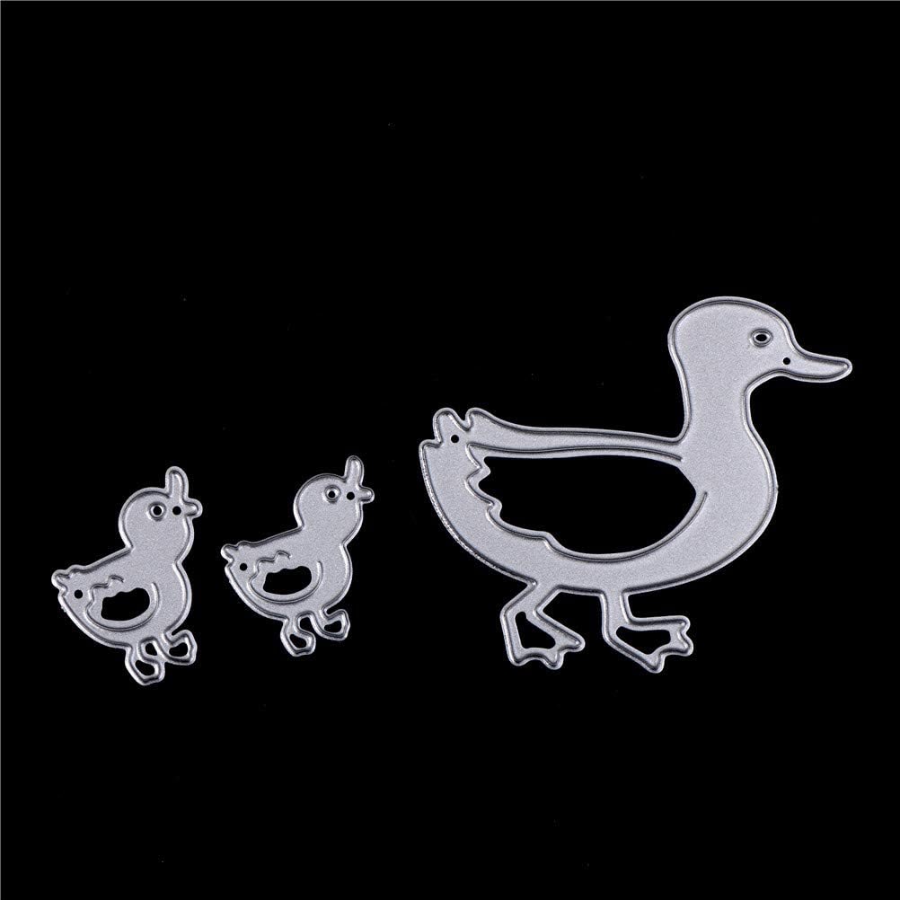 WWahuayuan Three Ducks Cutting Nesting Dies Stencils Frame Die Cuts Metal Template Mould DIY Scrapbook Card Making Decoration Tool Gift Photo Album Embossing Scrapbooking Paper Card Decor Craft