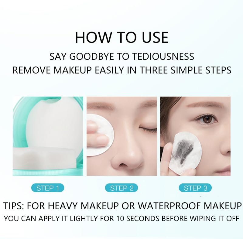 200Pcs Pre-Moistened Face Makeup Remover Wipes, All-In-One Facial Cleansing & Hydrating, No-rinse Makeup Remover Wipes, Alcohol-Free, Gentle Formula for Sensitive Skin, Quick & Easy Makeup Removal