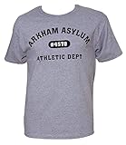 DC Arkham Asylum Athletic Dept. Mens Grey T-Shirt