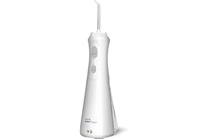Waterpik Cordless Plus Water Flosser with 4 Flossing Tips, Rechargeable and Portable for Travel and Home, ADA Accepted, White WP-450