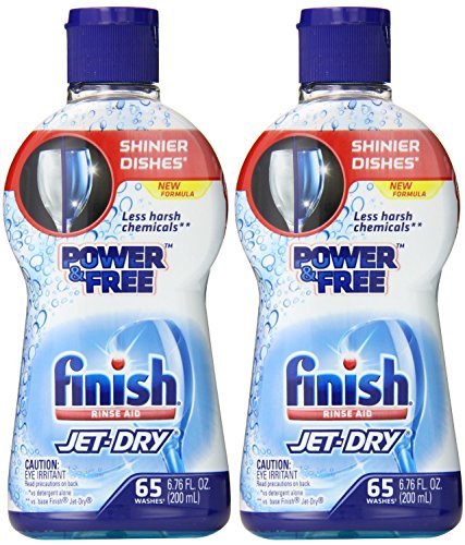 Finish power & free rinse aid with jet dry - shinie…