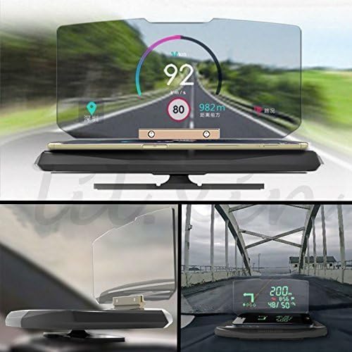 Rivero Head Up Display - Car GPS Navigation Image Reflector Mount Universal HUD Cell Phone Holder Bracket &amp; Cradle For Huawei Y5/Y560