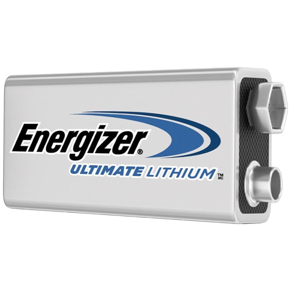 Energizer 9 V Block Battery Lithium Ultimate Industrial 6LR61 9 V Pack of 10 635255